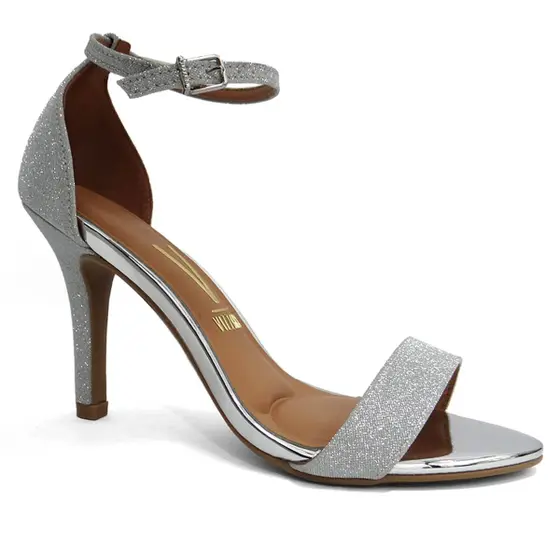 6249.452-1/8  Women's open shoes leather silver